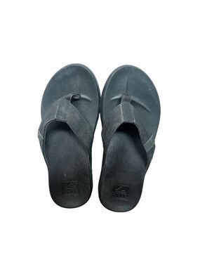 Reef Black Cushion Phantom Sandals Thong Size 8